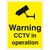 Warning CCTV in Operation  - Rigid Plastic Sign 300 x 400MM