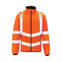 KeepSAFE High Visibility Puffer Jacket Orange