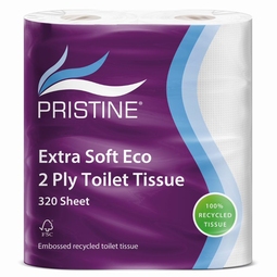 PRISTINE Extra Soft Eco 2Ply Toilet Tissue 320 Sheet Case of 36