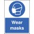 Wear Masks - Rigid Plastic Sign 150 x 200MM