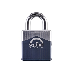Squire Warrior 45 Solid Diecast Body With Boron Shackle Padlock - 45MM