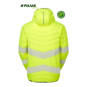 PULSAR LIFE High-Visibility Womens Reversible Puffer Jacket Yellow