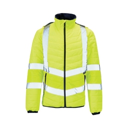 KeepSAFE High Visibility Puffer Jacket Yellow