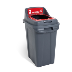 Cleanworks Open Top Recycling Bin for Batteries 70 Litre