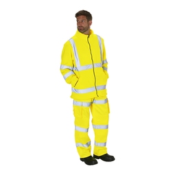KeepSAFE High Visibility Zip Thru Microfleece Jacket  Yellow