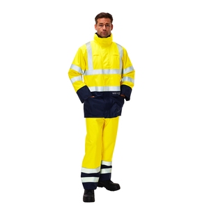 Sioen Marex Waterproof Flame Retardant Multi- Functional Jacket Yellow/Navy