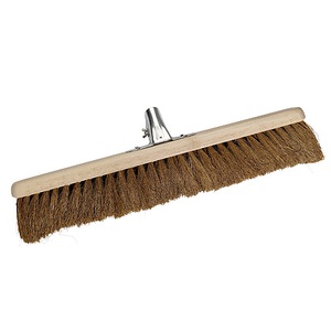 Platform Natural Coco Broom Head Fitted with Steel Bracket