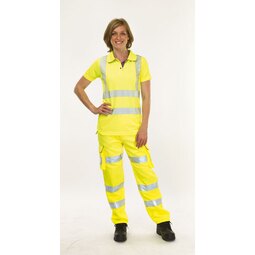 Leo Pennymoor Womens High-Visibility Combat Trousers Long Leg Yellow