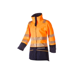 Sioen Vaski Womens FR AS ARC Waterproof Jacket Orange/Navy