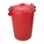 Coloured Plastic Dustbins Red