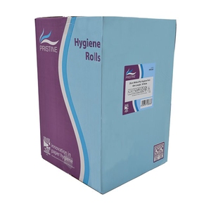 PRISTINE 2Ply Hygiene Roll 25CM White Case of 18