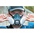 JSP Force8 Half-Mask Respirator with PressToCheck ABEK1P3 Multi-Gas Vapour & Construction Dust Filters