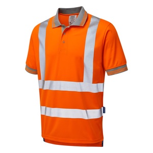 PULSAR Short Sleeved High-Visibility Rail Polo Shirt Orange