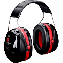 3M H540A411SV PELTOR Optime III Earmuffs Headband Black/Red