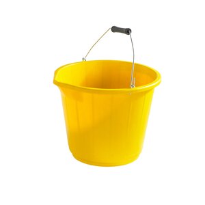 Heavy Duty Industrial Plastic Bucket Yellow