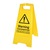 Warning Coronavirus - Yellow Polypropylene A-Frame Floor Sign