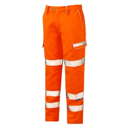 PULSAR PROTECT Rail Spec High Visibility Combat Trousers Tall Leg Orange