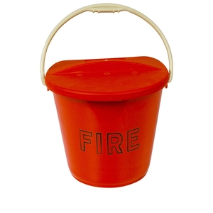 CheckFire Plastic Fire Bucket and Lid 10 Litre