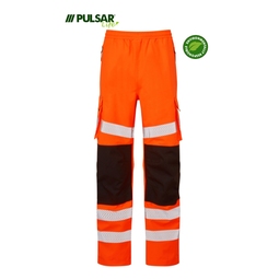 PULSAR LIFE Mens Sustainable High Visibility Overtrouser Short Leg Orange