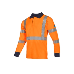 Sioen Lerby Long Sleeved High Visibility ARC Polo Shirt Orange