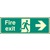 Fire Exit Right Photo  - Rigid Sign
