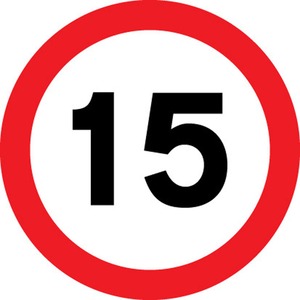 15mp Safety Sign