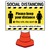 Social Distancing Generic - Cone Sign (Cone not supplied) 600x450MM