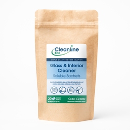 Cleanline Eco Glass & Interior Cleaner Pack of 20 T4 Bottle Soluble Sachets