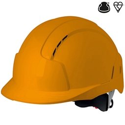 JSP Evolite Vented Wheel Ratchet Safety Helmet - Orange