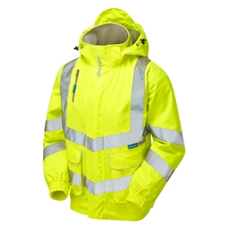 PULSAR PROTECT High Visibility Breathable Mesh Lined Bomber Jacket Yellow