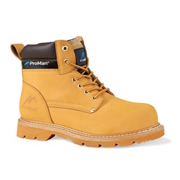 Rock Fall Goodyear Welted Safety Boot with Midsole Brown
