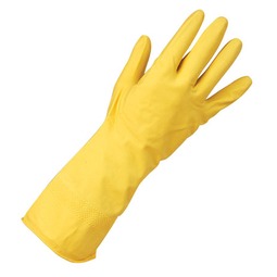 KeepCLEAN Rubber Yellow Household Gloves