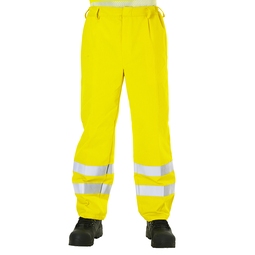 Flame Retardant Anti-Static Electric Arc High-Visibility Cargo Trouser Regular Leg Yellow