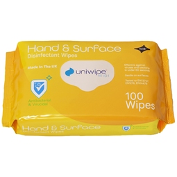 Uniwipe Midi Hand & Surface Disinfectant Wipes 100 Pack