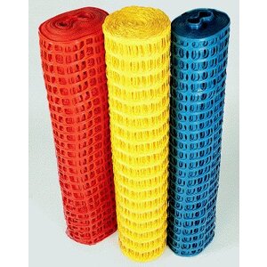 Spartan Plastic Barrier Fencing Yellow 50x1M Roll