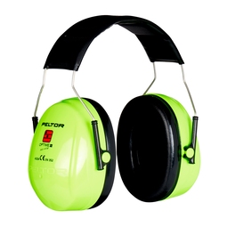 3M H520A407GQ PELTOR Optime II Earmuffs Headband  Green
