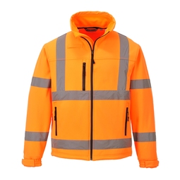 Portwest S424 High Visibility Classic Softshell Jacket Orange