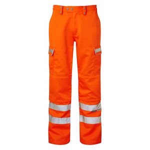 PULSAR High Visibility Rail Teflon Coated Combat Trouser Short Leg Orange