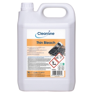 Cleanline Thin Bleach 4.5% 5L