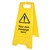 Custom Message - Yellow Polypropylene A-Frame Floor Sign