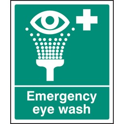 Emergency Eye Wash  - Self Adhesive Vinyl