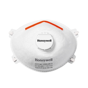 Honeywell 5000 Series 5311 Moulded FFP3V Respirator (Box 10)
