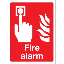Fire Alarm  - Rigid Plastic Sign