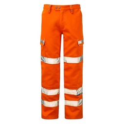 PULSAR High Visibility Rail Combat Trousers Reg Leg Orange