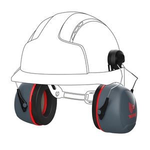 JSP Sonis 3 Safety Helmet Mounted Ear Defenders