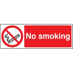 No Smoking  - Rigid Plastic Sign