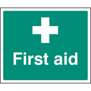 First Aid  - Self Adhesive Vinyl Sign 300 x 250MM