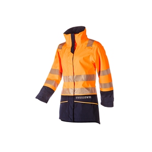 Sioen Vaski Womens FR AS ARC Waterproof Jacket Orange/Navy