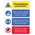 Coronavirus Precautions - Rigid Plastic Sign