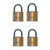 Squire 40mm Solid Brass Padlocks Pack 4
